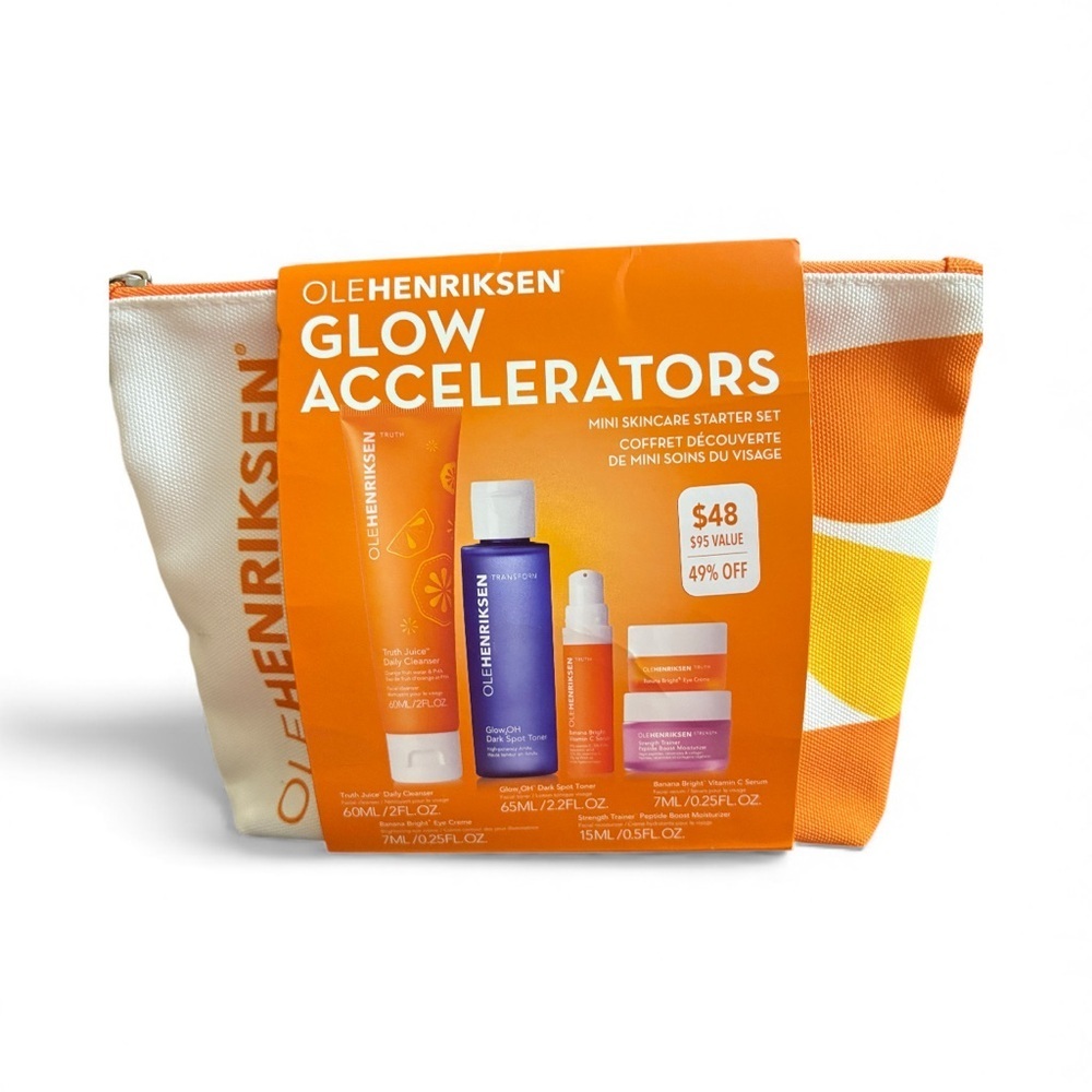 OLE HENRIKSEN Glow Accelerators Mini Skincare Starter Set NWT